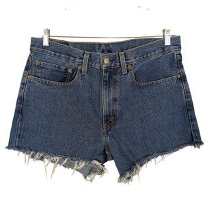 Levi's 550 cutoff denim 100% cotton Jean women‎ shorts size 34